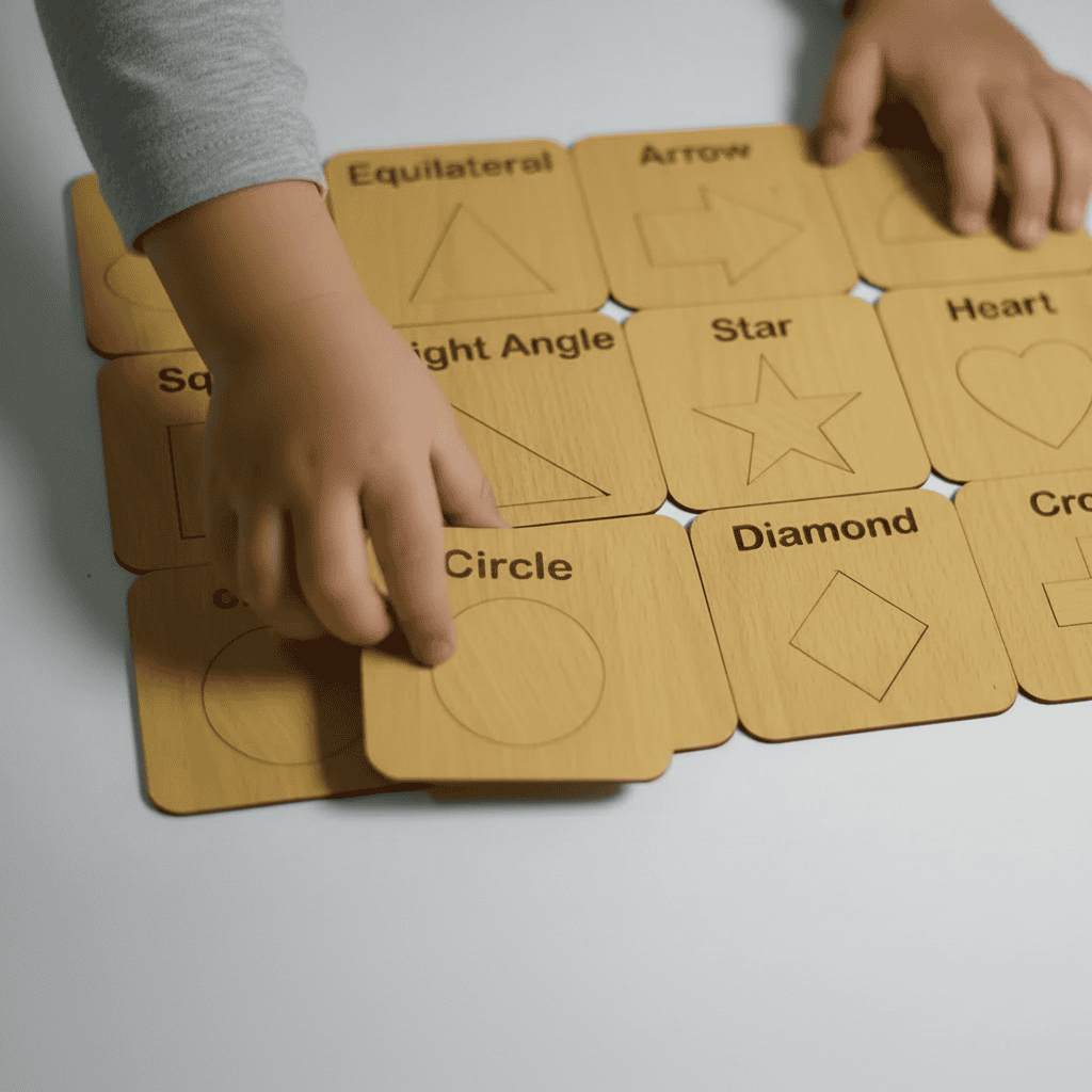 Wooden Signs, Shapes and Puzzles Stencils Set - Toynix.pk