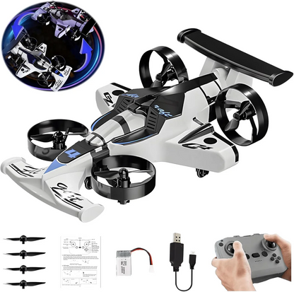 2-in-1 Flying RC Drone & Stunt Car for Kids