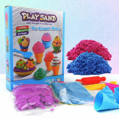 Ice Cream Store Play Sand Playset for Kids