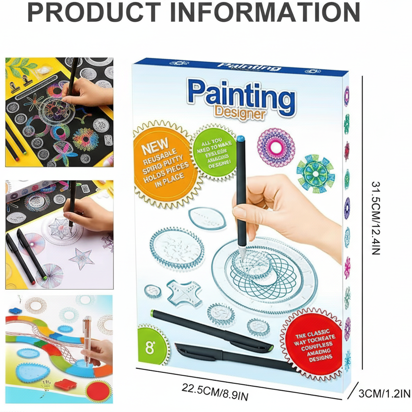 Educational Spirograph Painting Designer Set for Kids