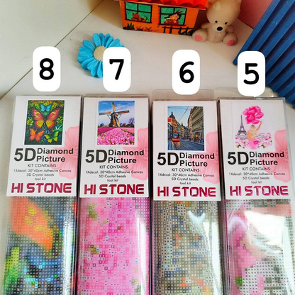 Small 5D Diamond Painting Kit For Home Decoration (Random Designs)