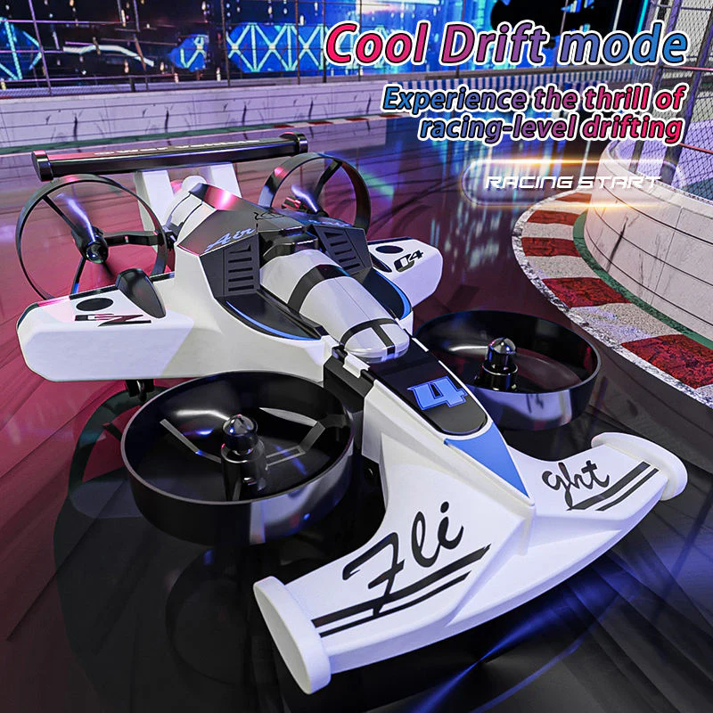 2-in-1 Flying RC Drone & Stunt Car for Kids
