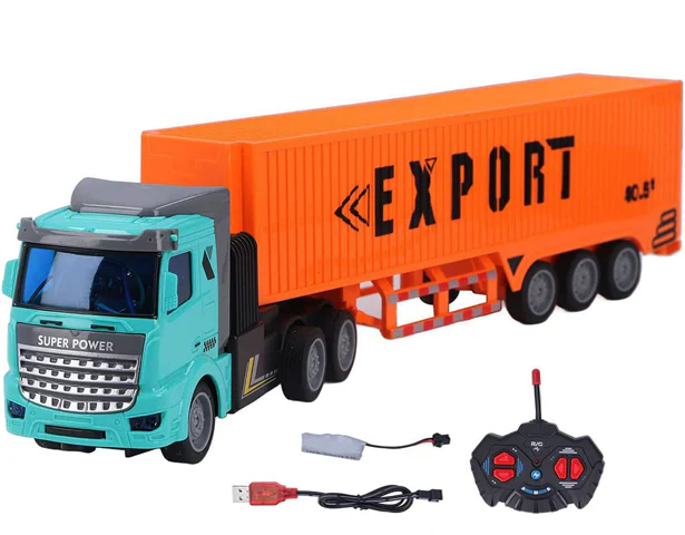 Remote Control Cargo Transport Truck Toy for Kids