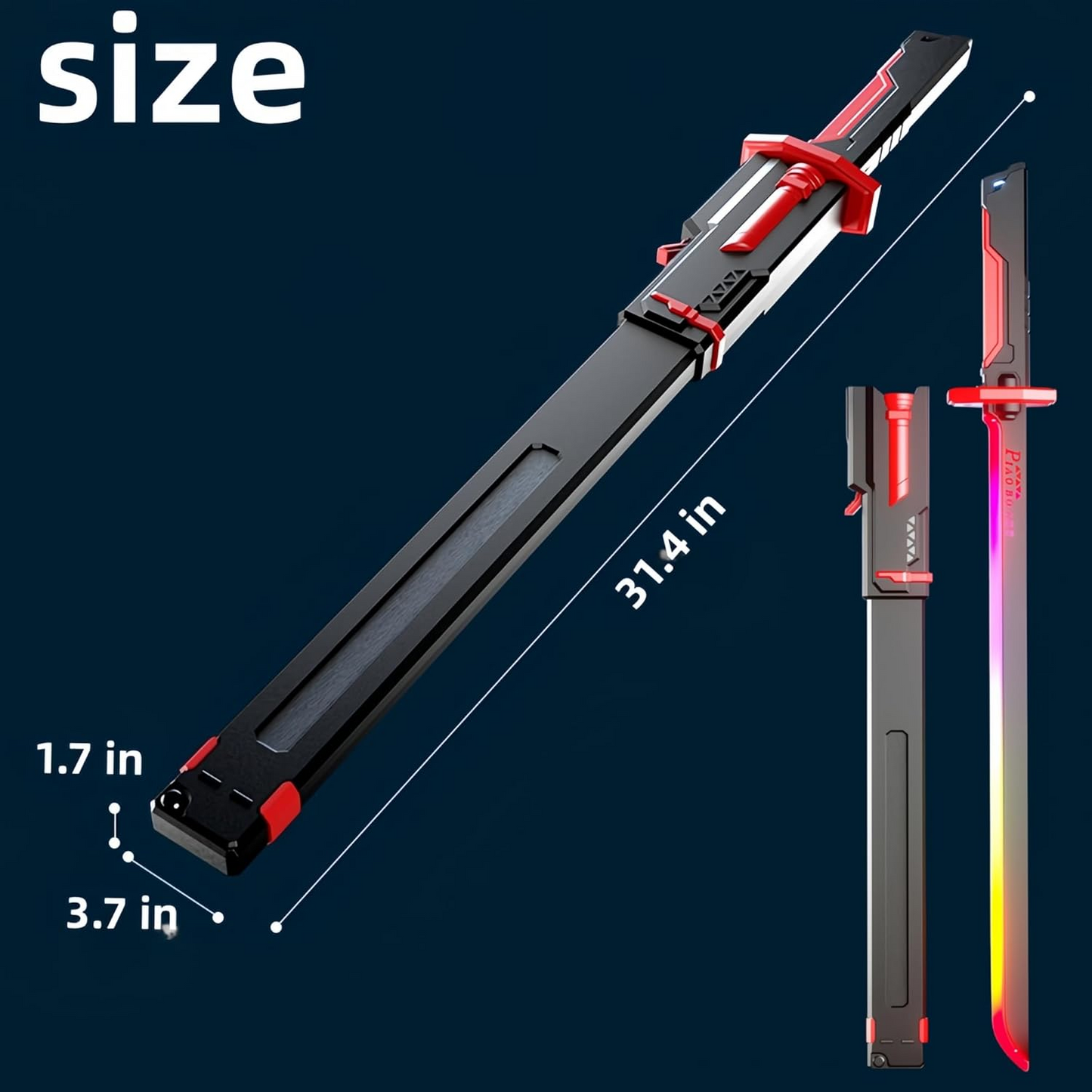 Color Flowing Spark Sword With Smoke