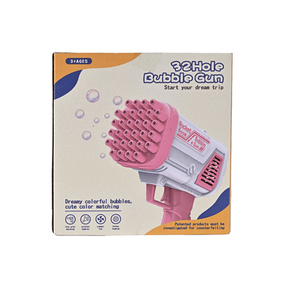 32 Hole Blue Bubble Gun - Toynix