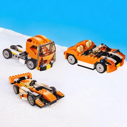 Architect 3-in-1 Speed Car Building Blocks Set – 119 Pieces DIY Racer Toy