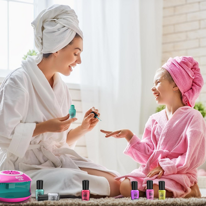 Nail polish kit for kids with dryer - Toynix.pk