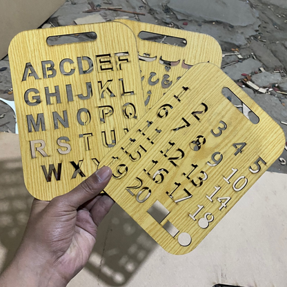 Early Learning Wooden Stencil Board For Kids (Set of 3)