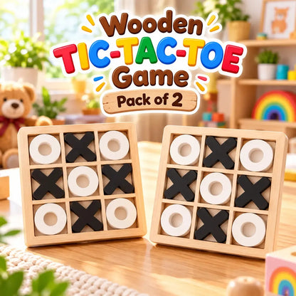 Wooden Tic-Tac-Toe Puzzle Game (2025-48)