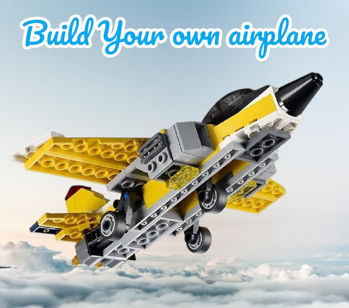 Architect Airplane Brick Toy 3-in-1 Building Blocks – 130 Pieces