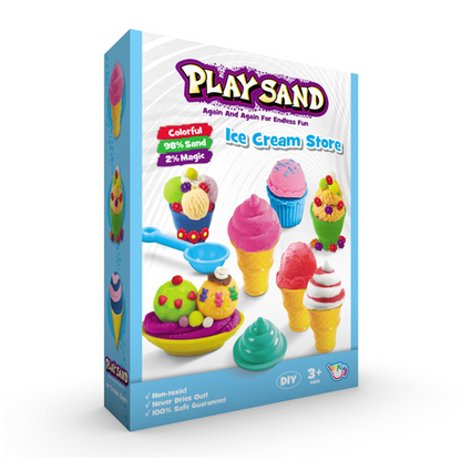 Ice Cream Store Play Sand Playset for Kids