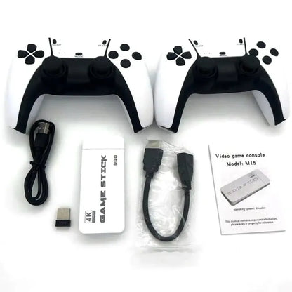 M15 4K Retro Game with Dual 2.4G Wireless Controllers