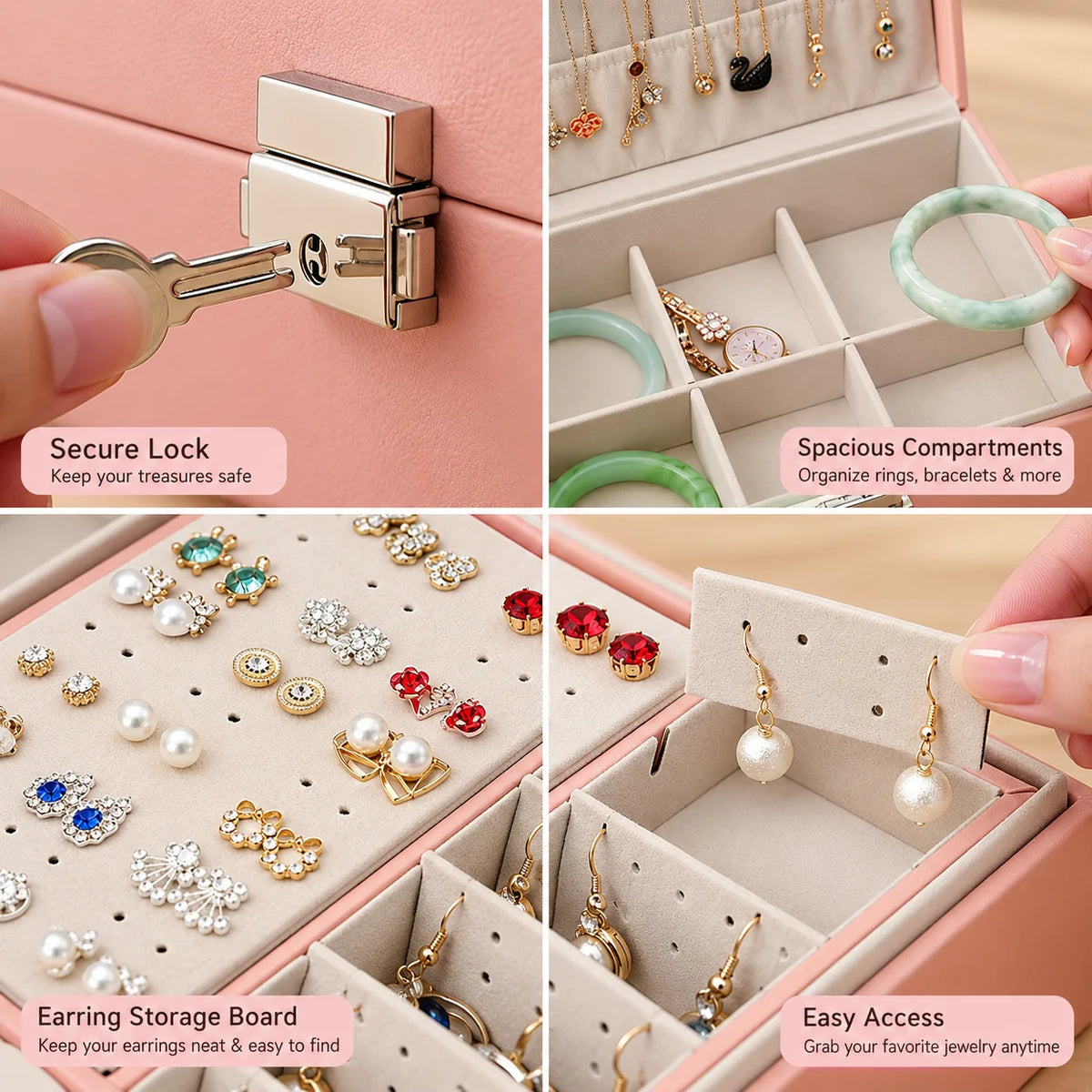 2 layer jewellery organizer box - deliverrpk