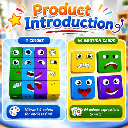 Face Changing Expression Cube Table Game for Kids