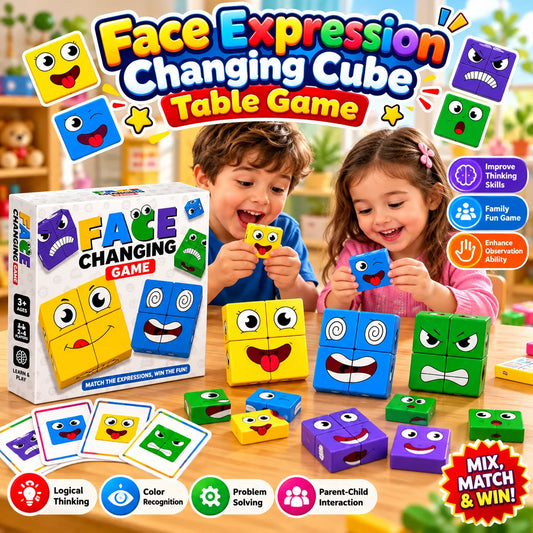 Face Changing Expression Cube Table Game for Kids