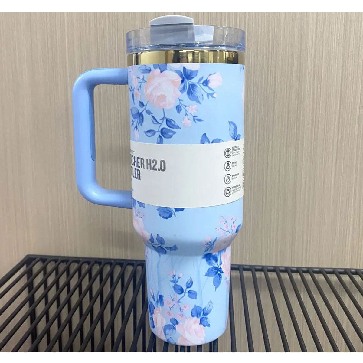Flower Design Stanley Stainless Steel Water Tumbler 1200 ml