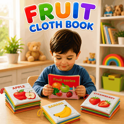 3D Early Education Cloth Book for Kids soft interactive learning book