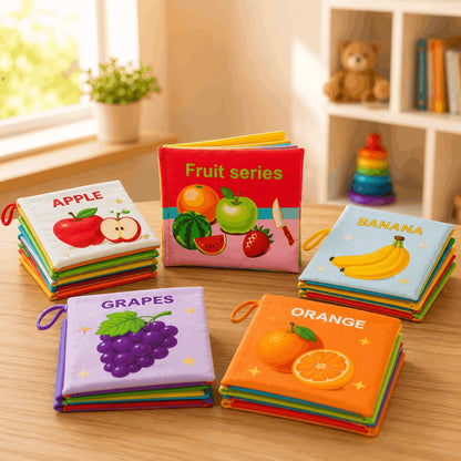 3D Early Education Cloth Book for Kids soft interactive learning book