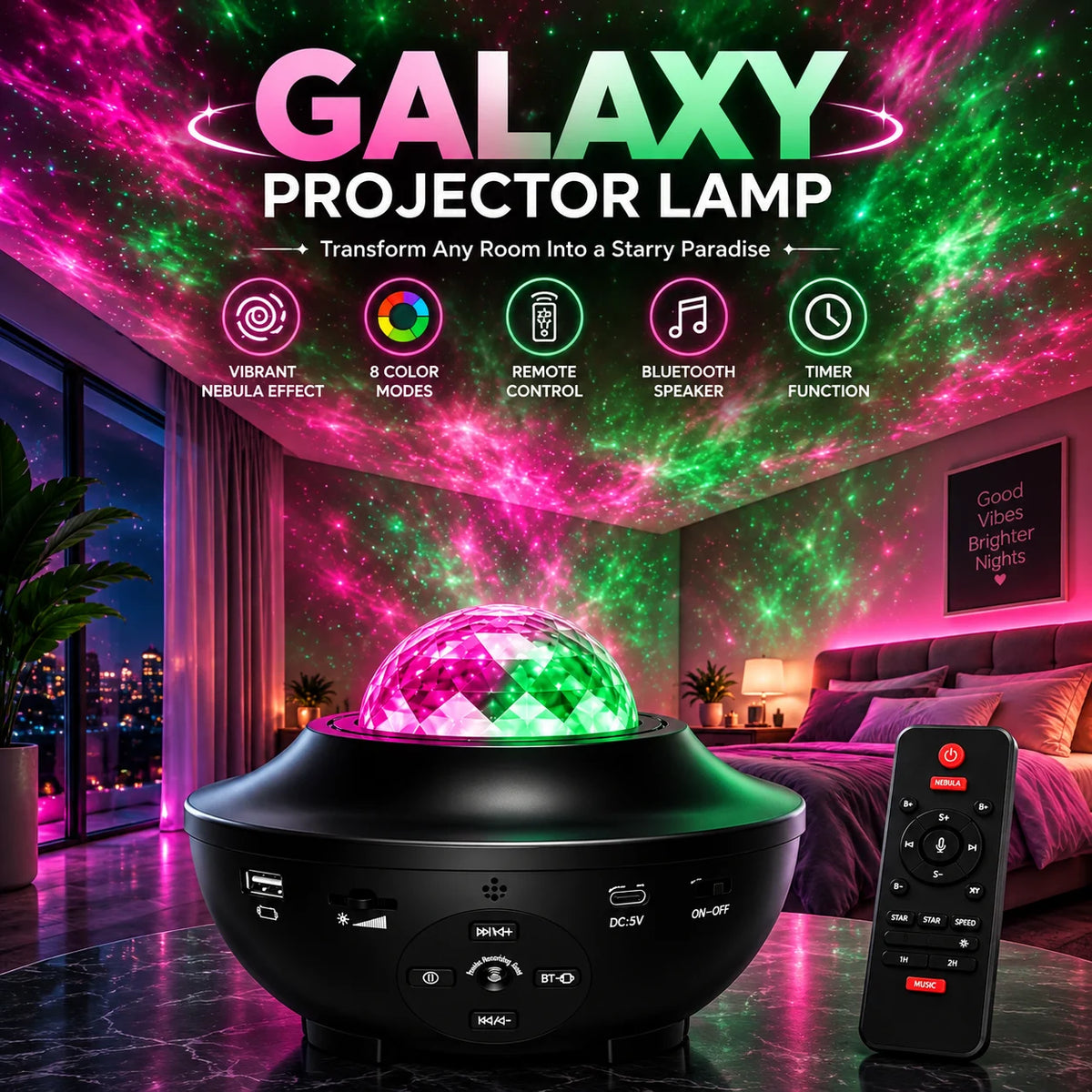 Galaxy Projector Lamp Deliverr.pk