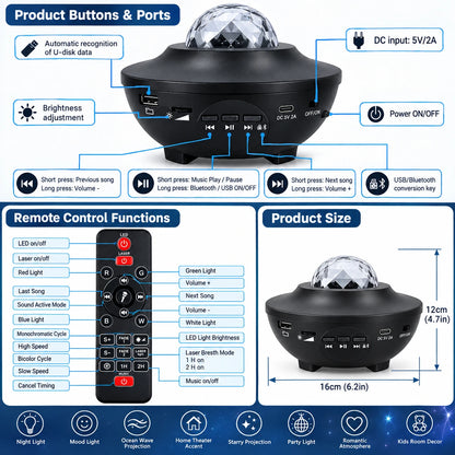 Galaxy Projector Lamp Deliverr.pk