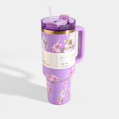 Flower Design Stanley Stainless Steel Water Tumbler 1200 ml