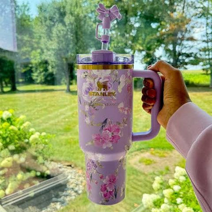 Flower Design Stanley Stainless Steel Water Tumbler 1200 ml