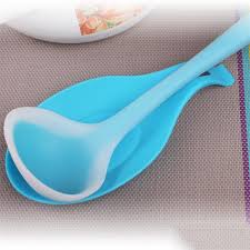 Generic Silicone Heat Resistant Spoon Fork Mat Rest Utensil Spatula Holder Kitchen Tool 1pc - Deliverrpk