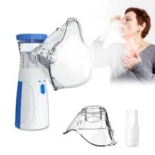 Mini Mesh Nebuliser Portable Handheld Effective Respiratory Solution For Adults & Kids Or Infants