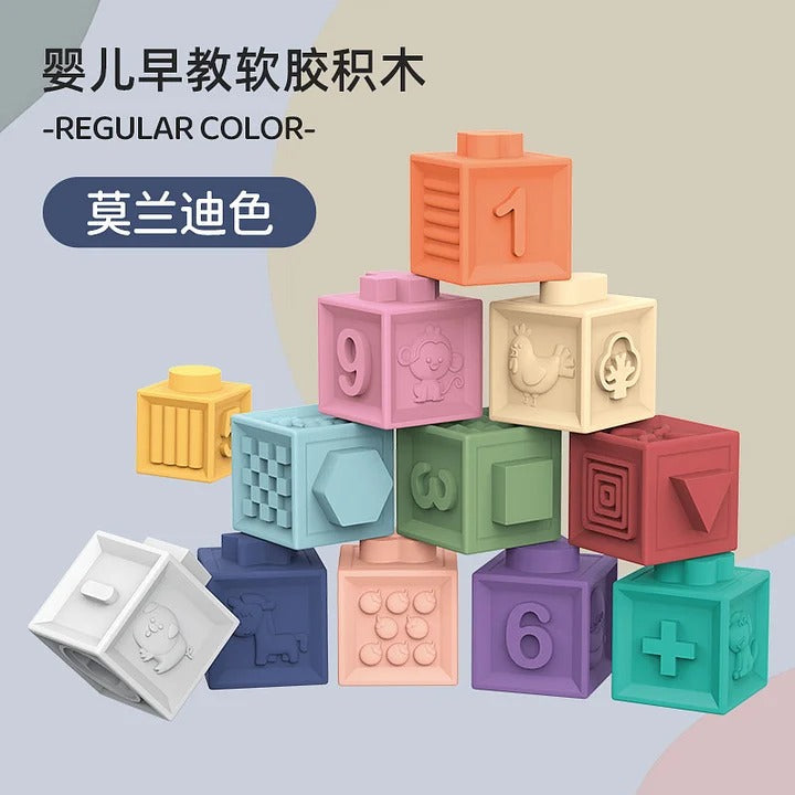 Large Soft teethers Building Blocks Numbers and Shapes For Kids
