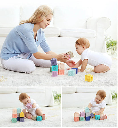 Large Soft teethers Building Blocks Numbers and Shapes For Kids