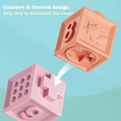 Large Soft teethers Building Blocks Numbers and Shapes For Kids
