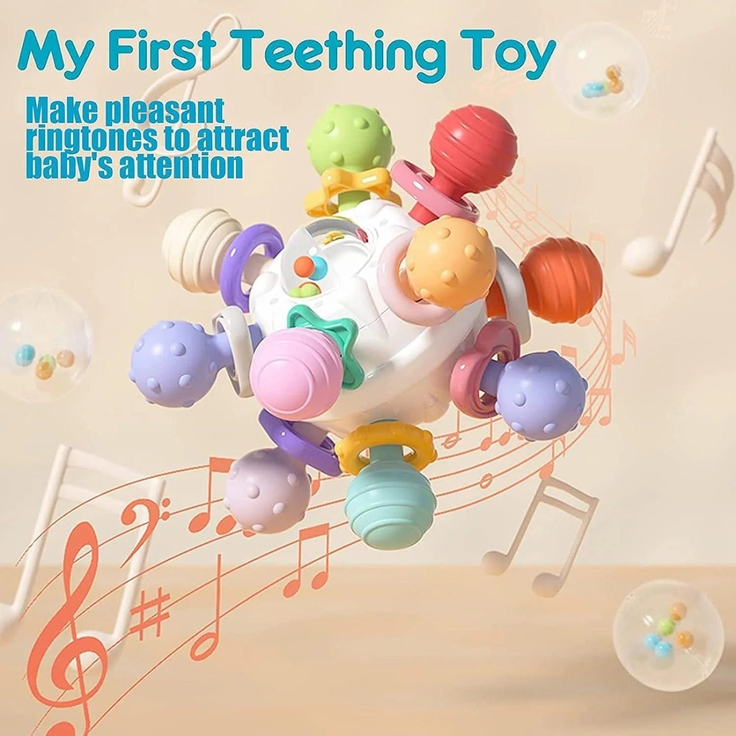 Safe Silicone Baby Teether 0–12 Months