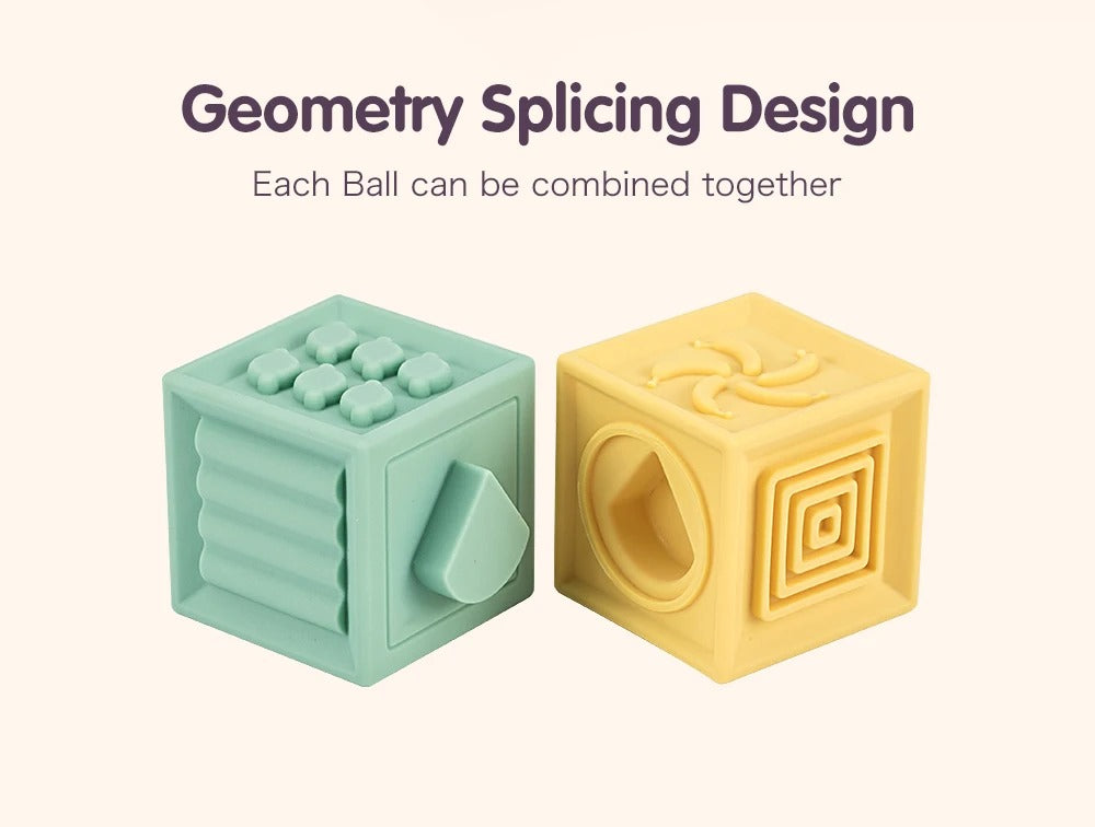 Large Soft teethers Building Blocks Numbers and Shapes For Kids