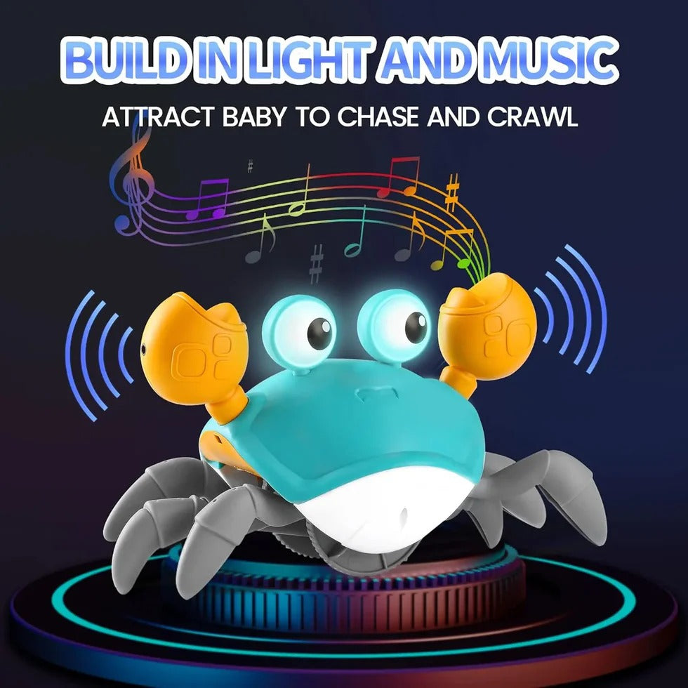 Interactive Electric Crawling Crab Toy with Lights & Music | Rechargeable