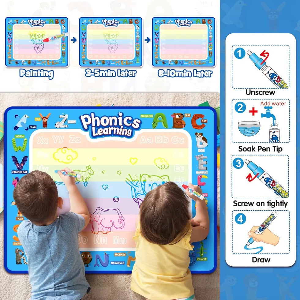 Reusable Magical Water Canvas Doodle Mat For Kids