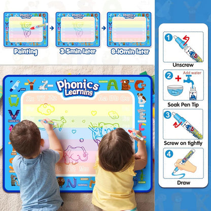 Reusable Magical Water Canvas Doodle Mat For Kids