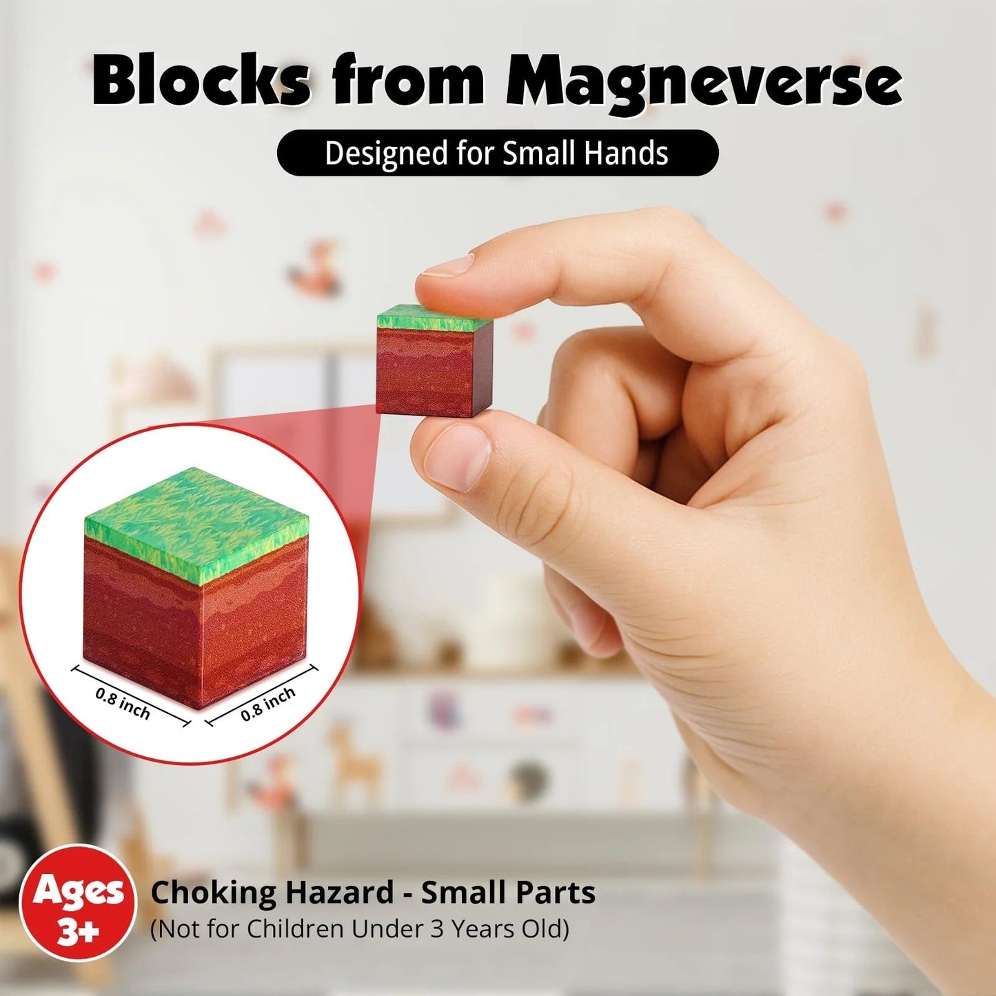 Minecraft Magnetic Building Blocks Cubes 100pc