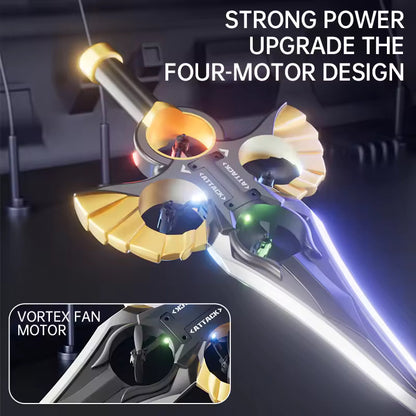 RC Flying Sword Drone – LED Remote Control Toy