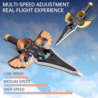 RC Flying Sword Drone – LED Remote Control Toy