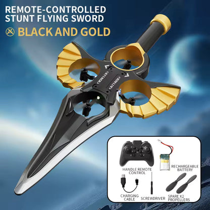 RC Flying Sword Drone – LED Remote Control Toy