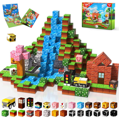 Minecraft Magnetic Building Blocks Cubes 100pc