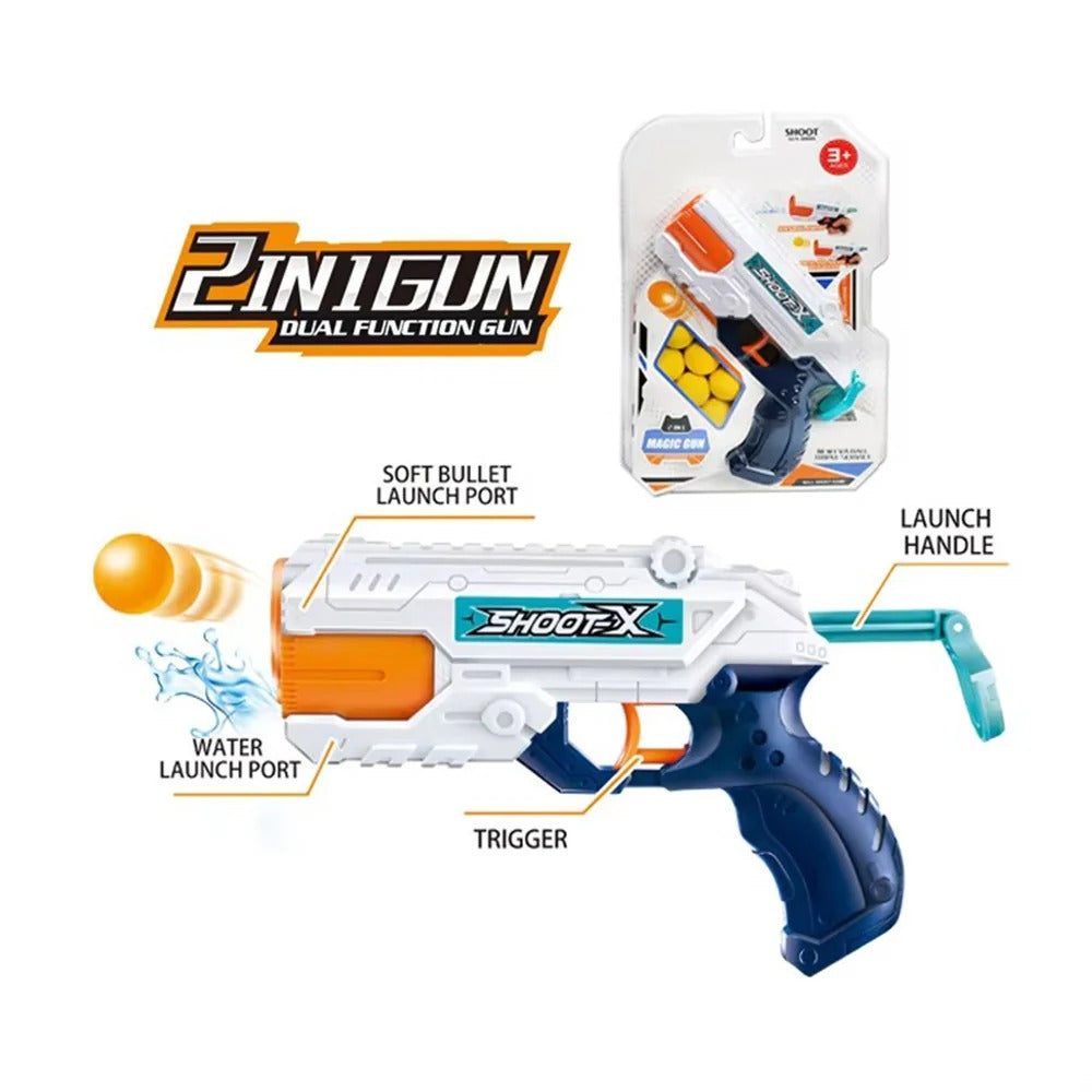 Magic 2 in 1 Shooting & Water Gun
