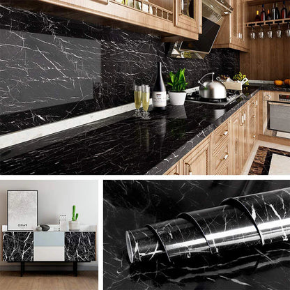 [Pack of 5] Self Adhesive Marble Sheet for Kitchen - Anti Oil and Heat Resistant Wallpaper - Deliverrpk