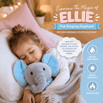 Musical Soft Peek-A-Boo Elephant Toy for Babies and Kids