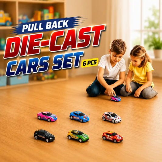 Pull Back Die - Cast Cars Set 6 Pcs - Deliverrpk