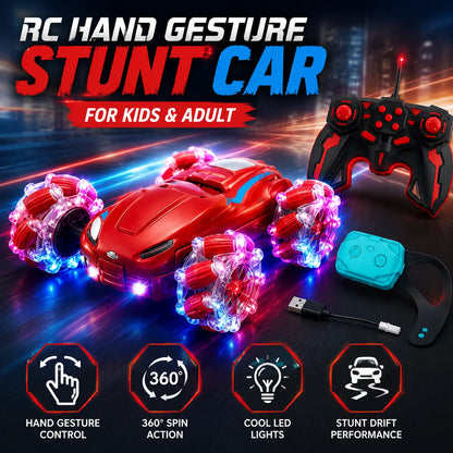 RC Hand Gesture Stunt Car For Kids & Adult - deliverrpk