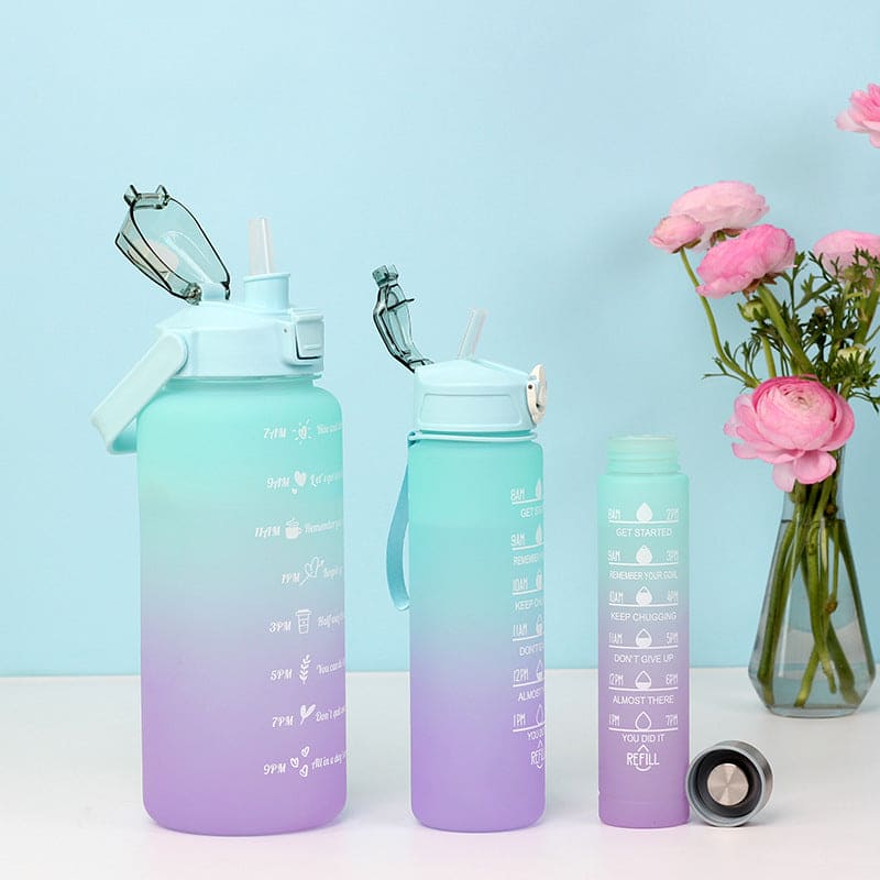 3pcs Colourful Water Bottle Set - Deliverrpk