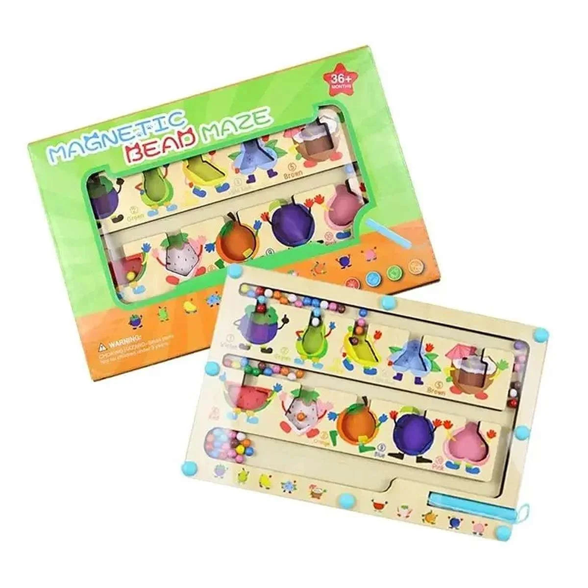 Wooden Magnetic Color Classification Maze Educational Toy for kids