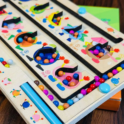 Wooden Magnetic Color Classification Maze Educational Toy for kids