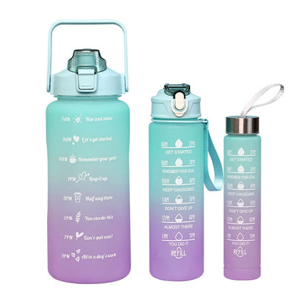 3pcs Colourful Water Bottle Set - Deliverrpk